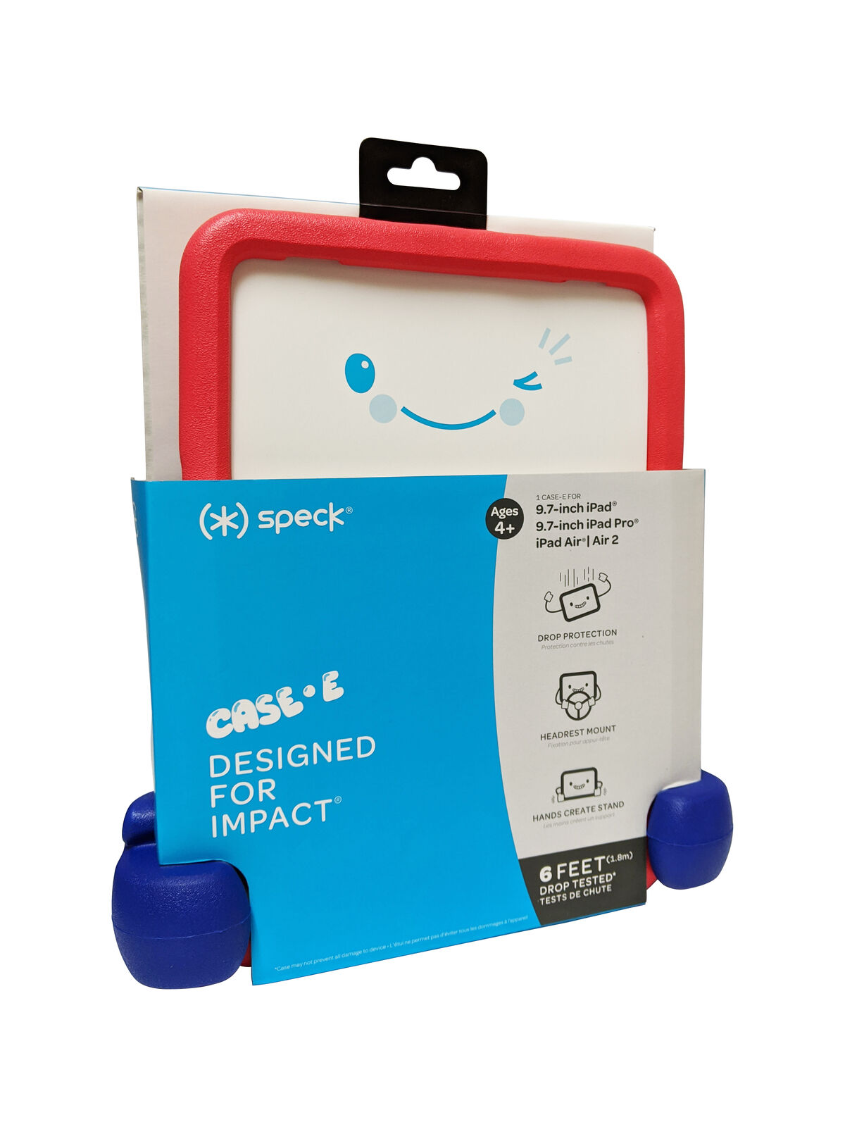 Speck Case-E for iPad/Pro/Air 2/Air 1 - Sandai Red/Brilliant Blue