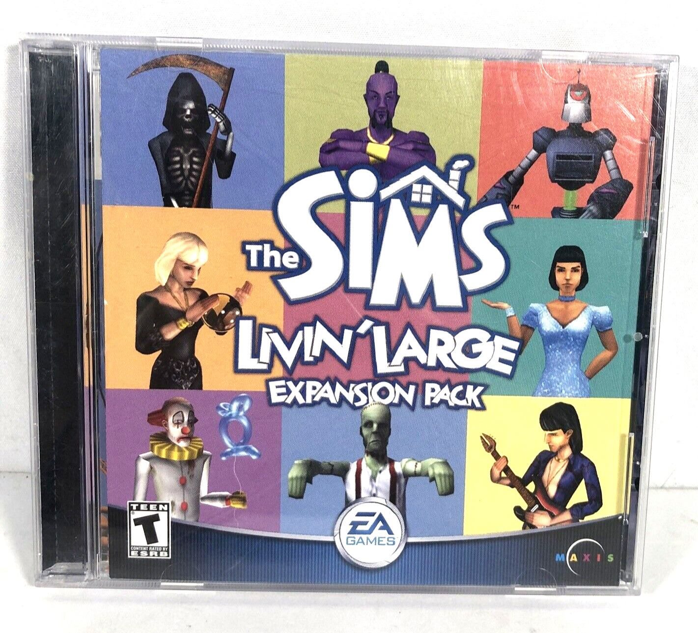 The Sims, livin\' large Expansion Pack PC CD-ROM, Simulation Game, Manual and Key