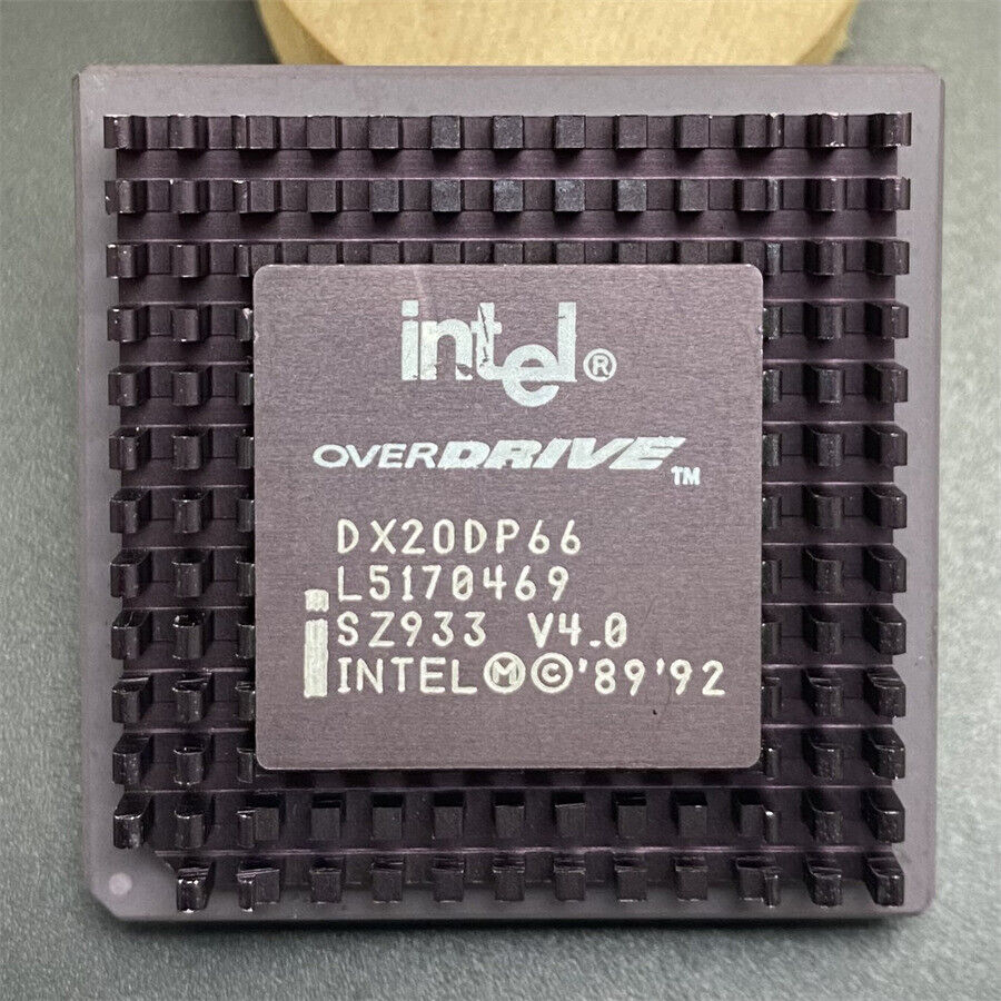 Intel DX2ODP66 CPU 486 ODP SZ933 V4.0 Overdrive Processor PGA169 80486DX2-66