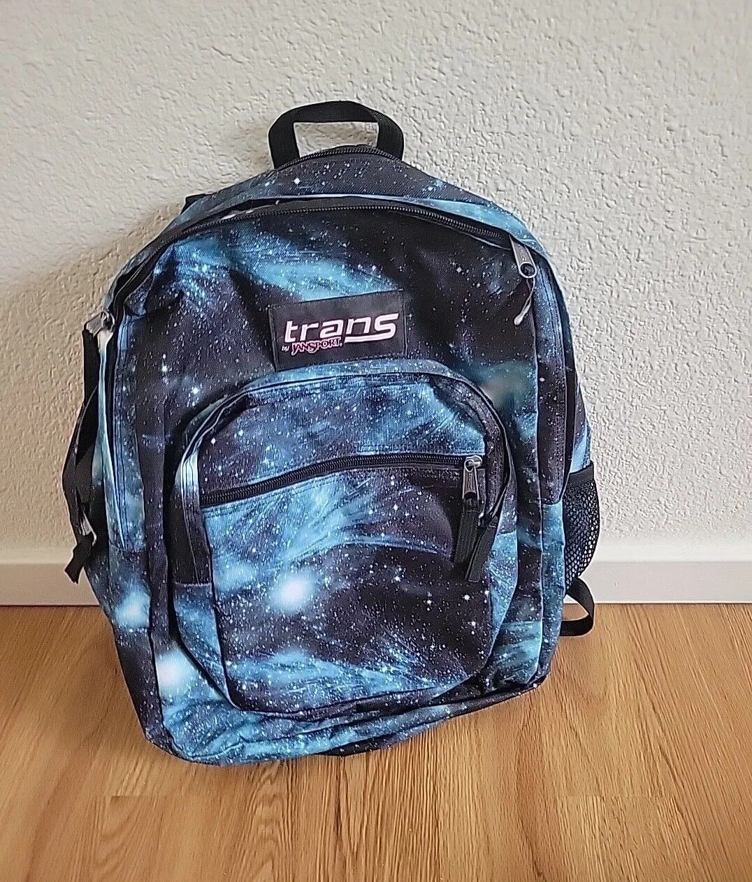 JanSport Trans SuperMax Backpack Laptop Sleeve Cosmos Galaxy Space Blue 