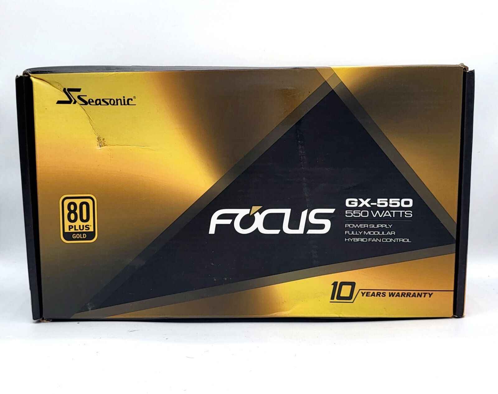 Seasonic FOCUS GX-550 80 Plus Gold Fully Modular Power Supply Hybrid Fan Control