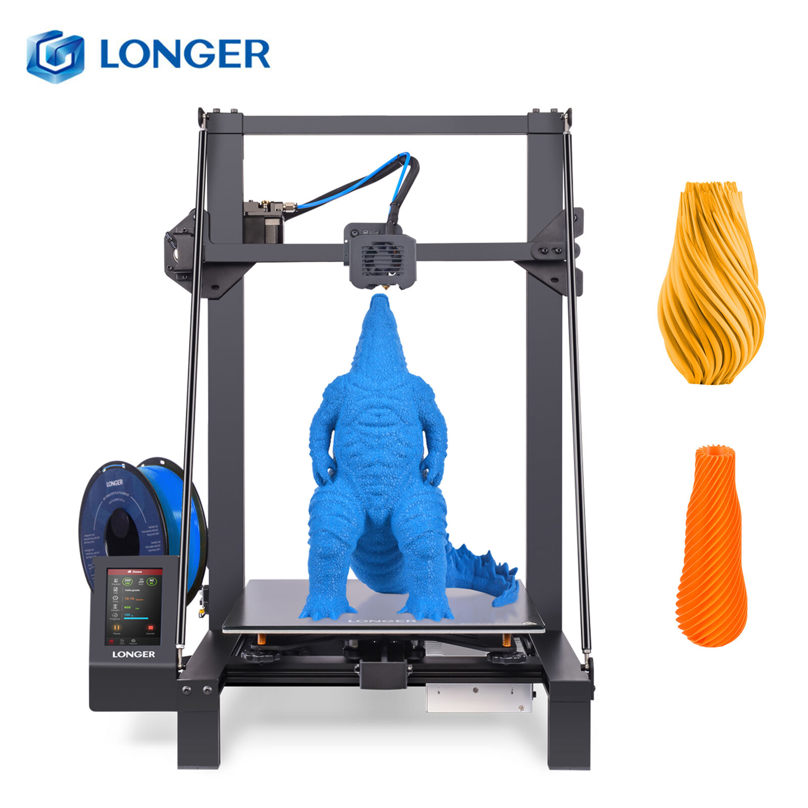 LONGER LK5 Pro 3D Printer FDM 90% 11.8x11.8x15.7in Large Print Size Dual Blower