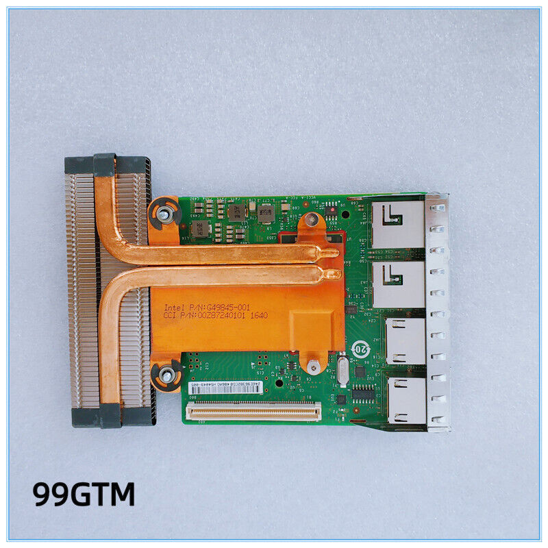 Dell Intel X540 Base-T2 Quad Port 2x 10GB 2x 1GB RJ-45 Daughter Card 99GTM NIC
