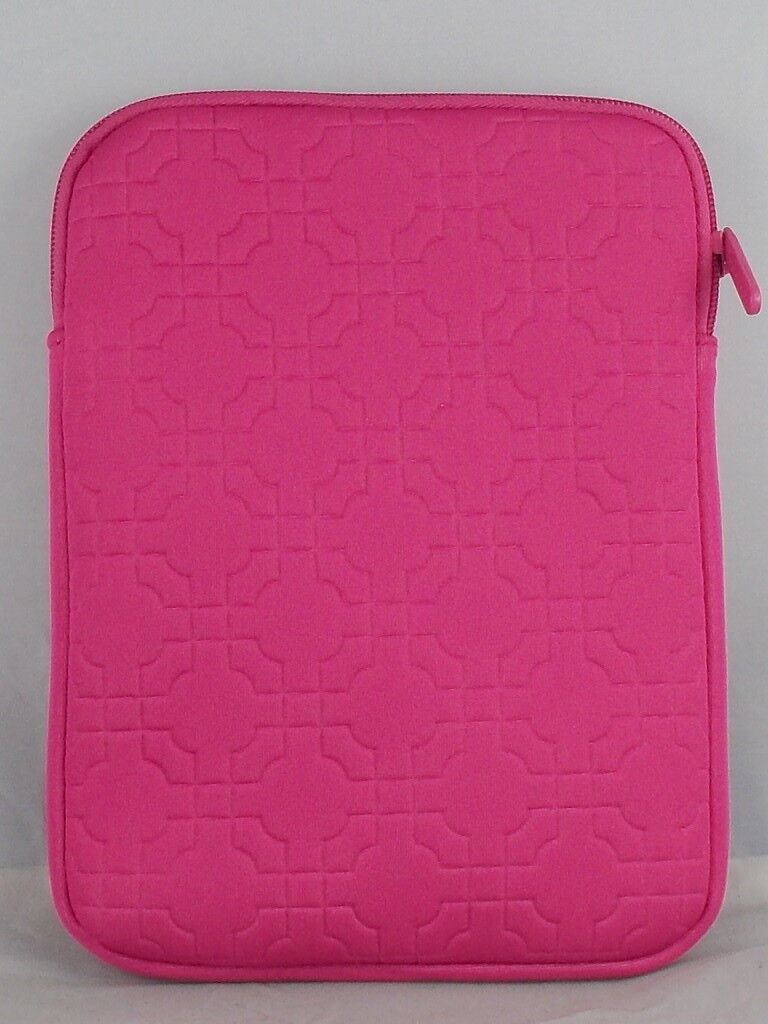 bareMinerals Hot Pink Neoprene Zip Top Mini Tablet Case Sleeve
