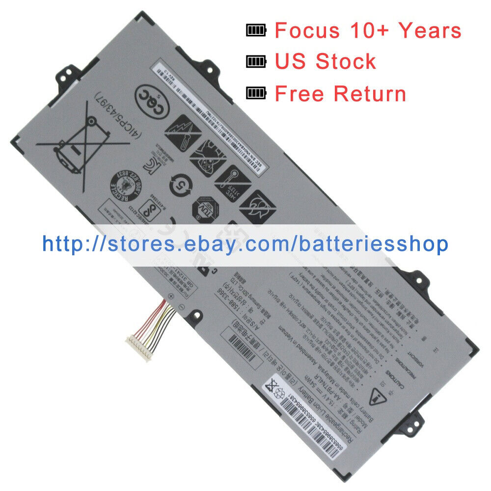 New AA-PBTN4LR battery for Samsung Notebook 9 NP940X5N NP940X3M NP940X3N