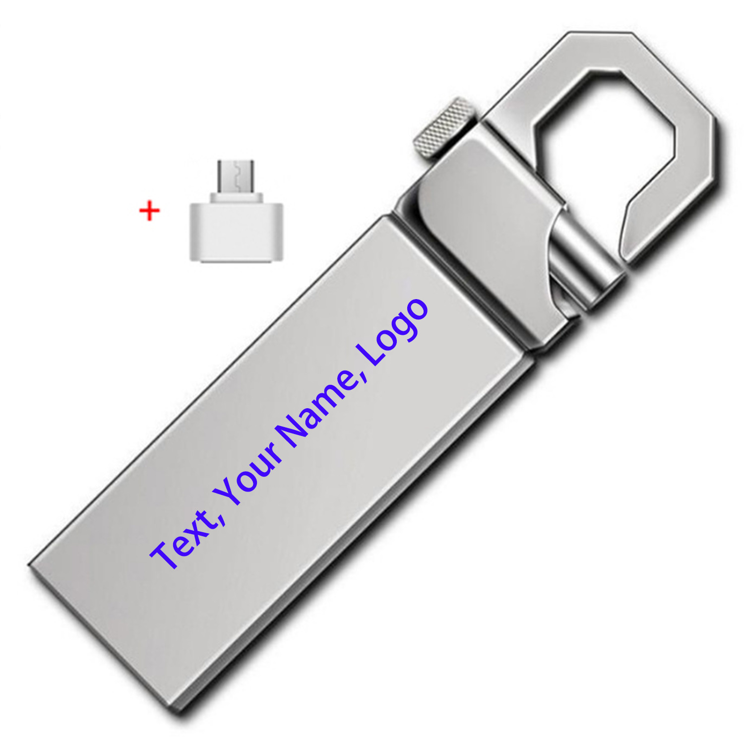 Custom 2TB logo compact Metal USB Flash Drive Memory Stick U Disk Customized US