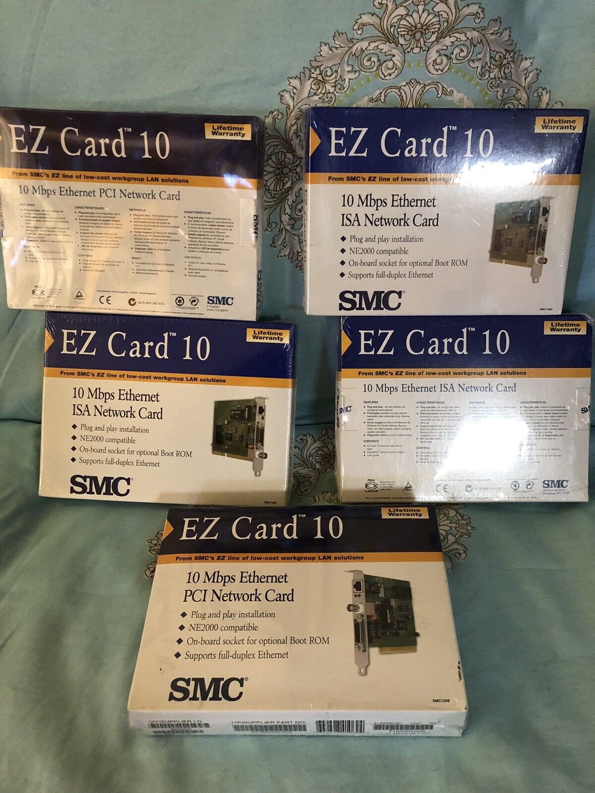 SMC EZ Card 10 MBps Ethernet ISA Network Card - Brand NEW (NOS) / SEALED