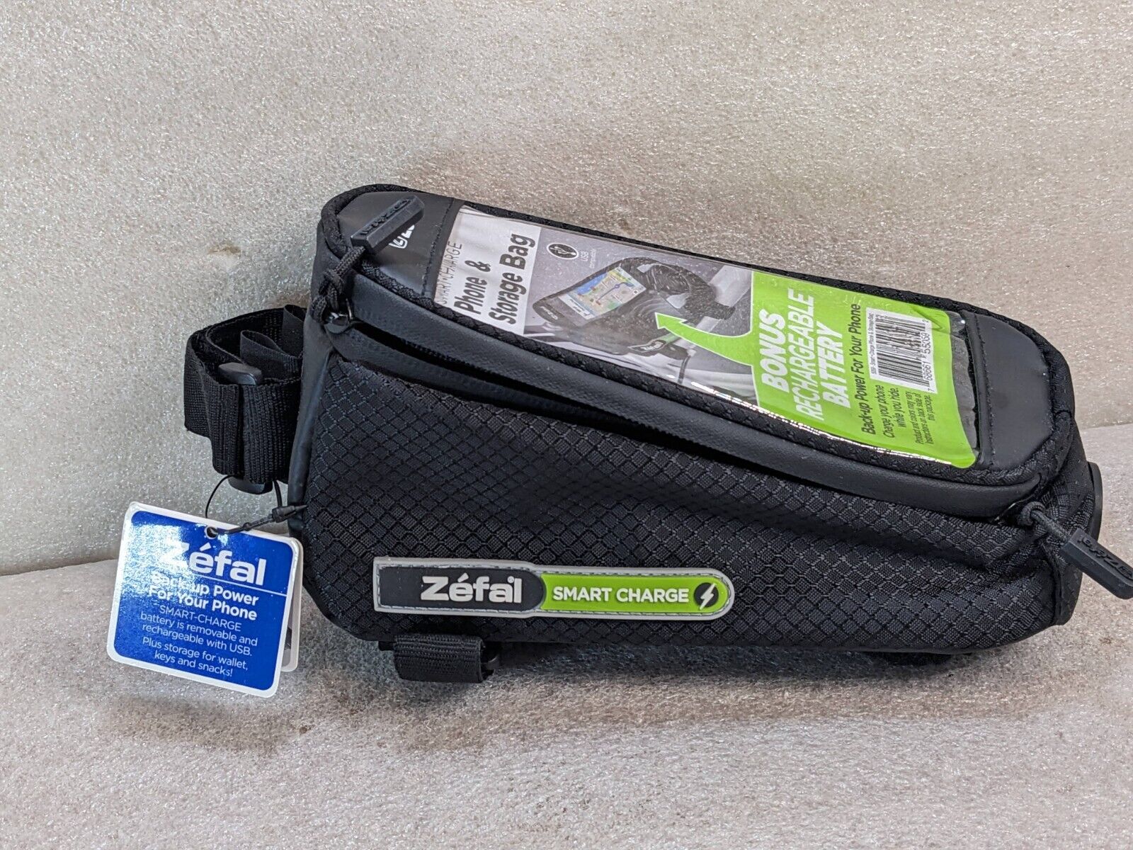 🔥New🔥 Zefal Smart Phone Charge Bike Bag + 10,000mAh Power Bank (H2)