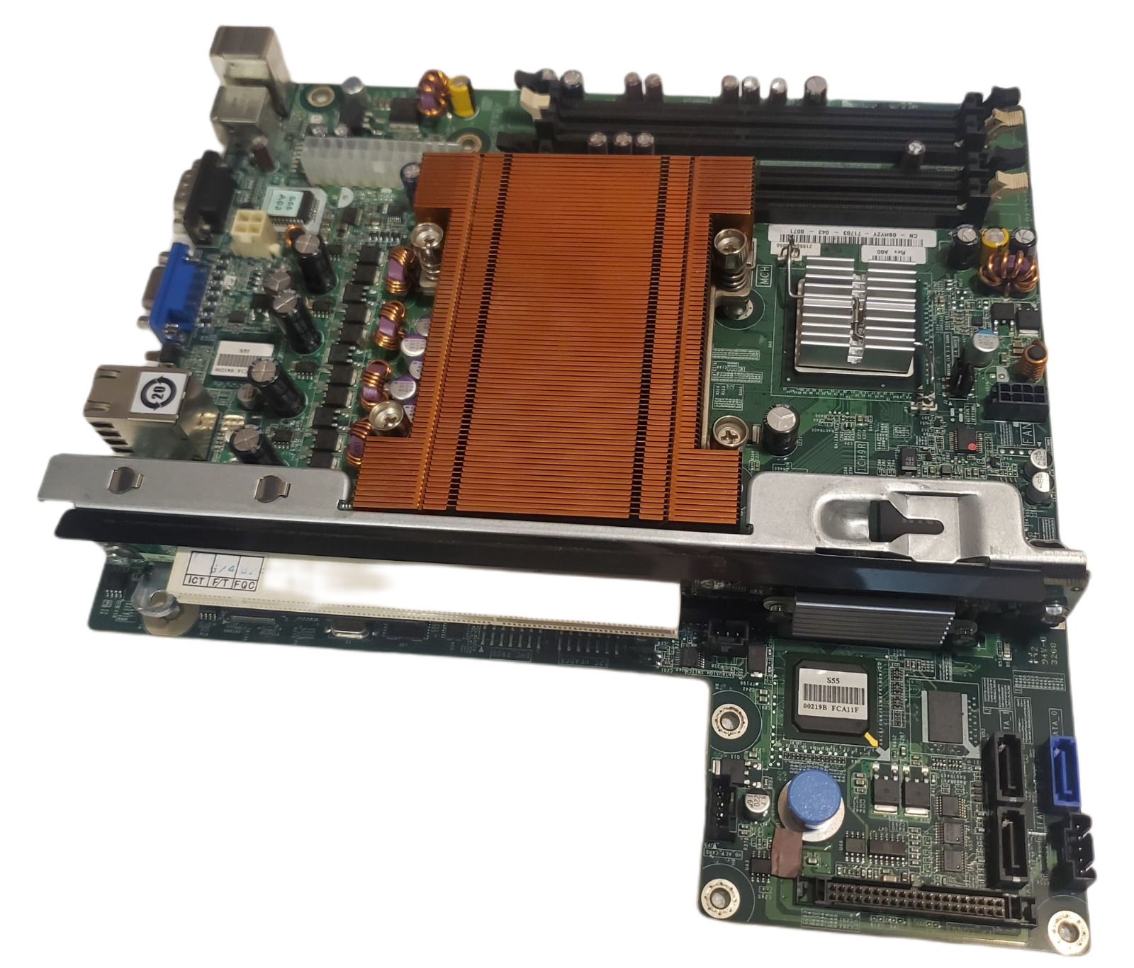 Dell 9HY2Y Poweredge R200 System Board W/ CPU+Copper 1U Passive Heatsink J9145