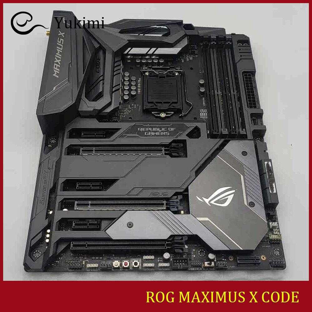 FOR ASUS ROG MAXIMUS X CODE 64GB LGA 1151 DDR4 Motherboard Test OK