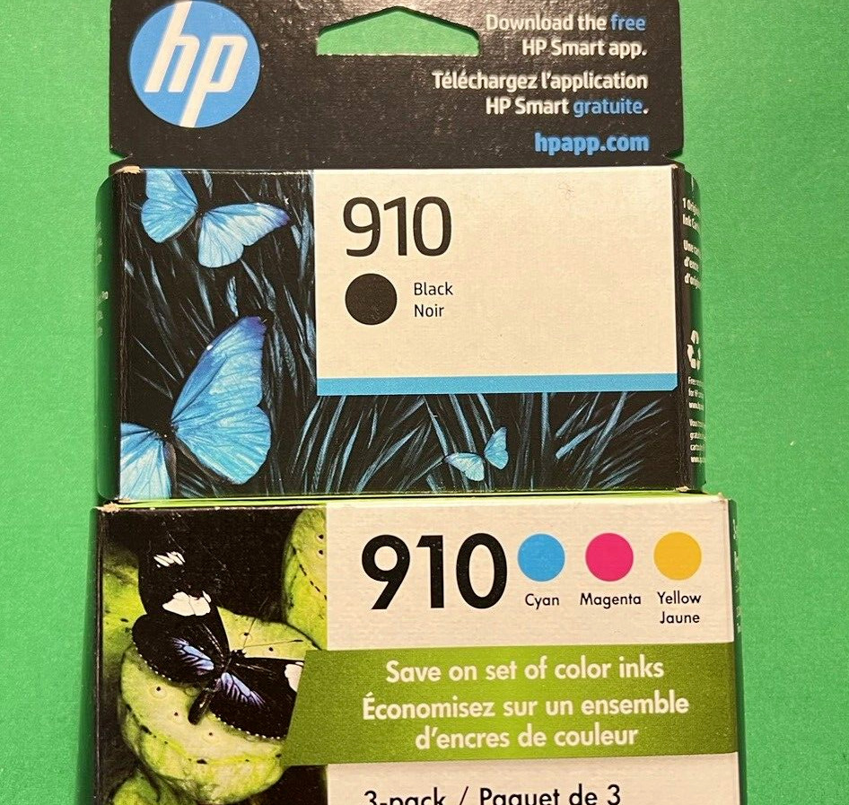 Genuine HP 910 B/C Ink Cartridge Combo-B/C/M/Y/ for HP8020 8035 Printer-OEM-4PK