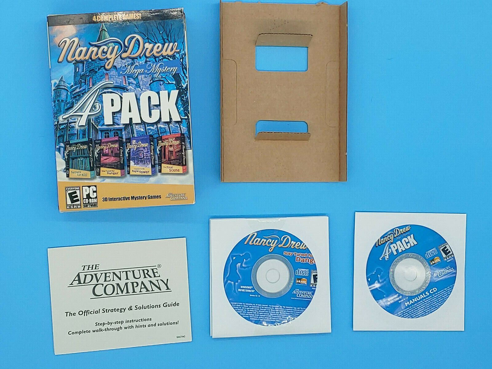Nancy Drew Mega Mystery 4 Complete Games Pack 3-D Interactive Mystery PC CD-Rom 