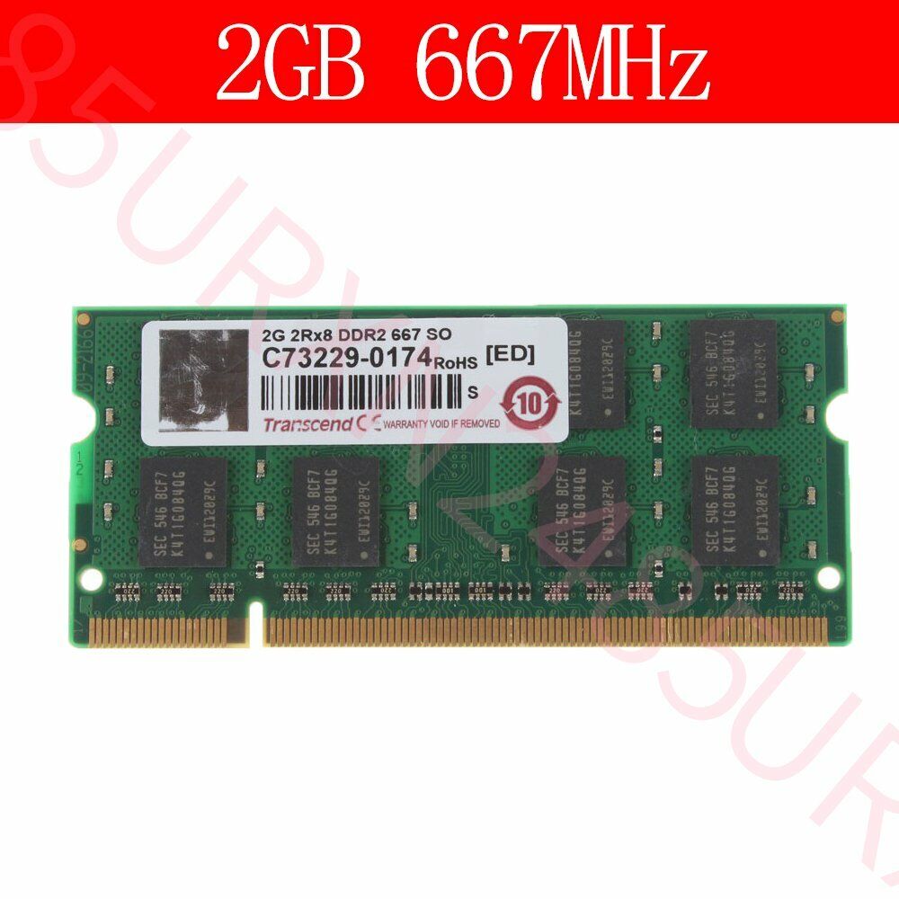 20GB 16GB 8GB 4GB 2GB PC2-5300S DDR2 667Mhz 200Pin Laptop RAM For Transcend Lot