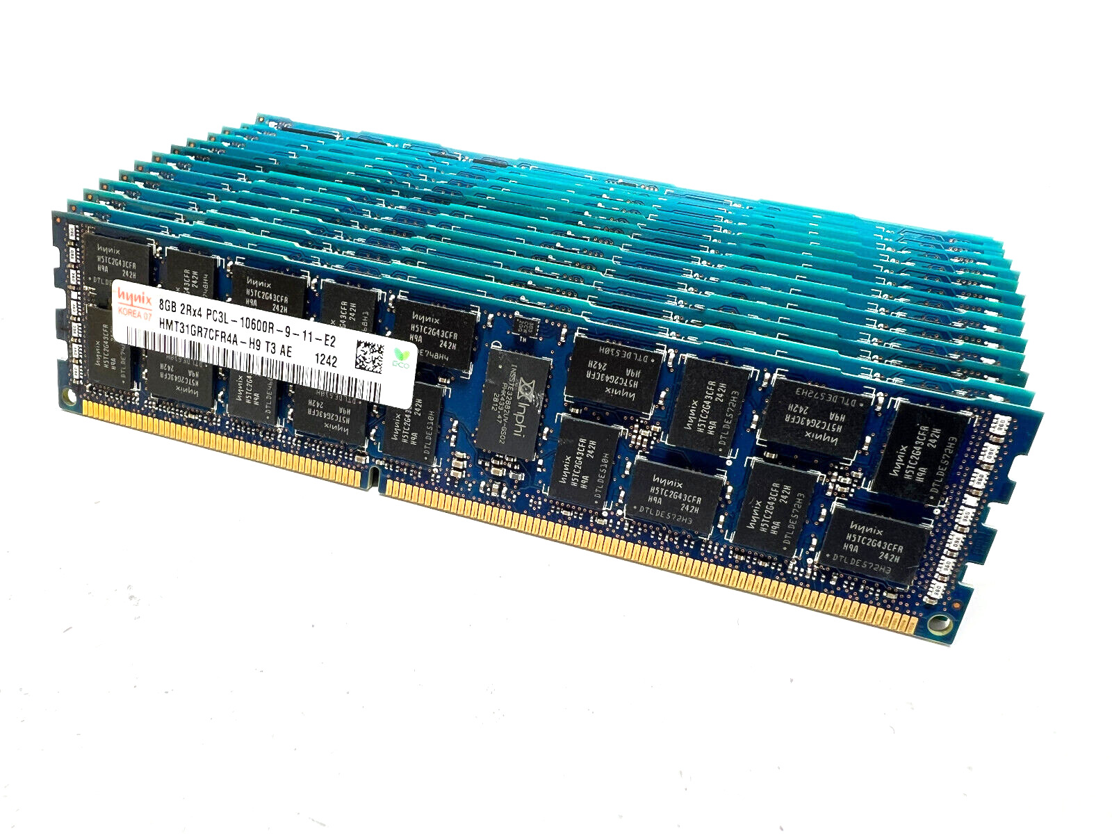 LOT of 16x (128GB) SKHynix HMT31GR7EFR4A-H9 8GB PC-10600R DDR3 ECC Server RAM