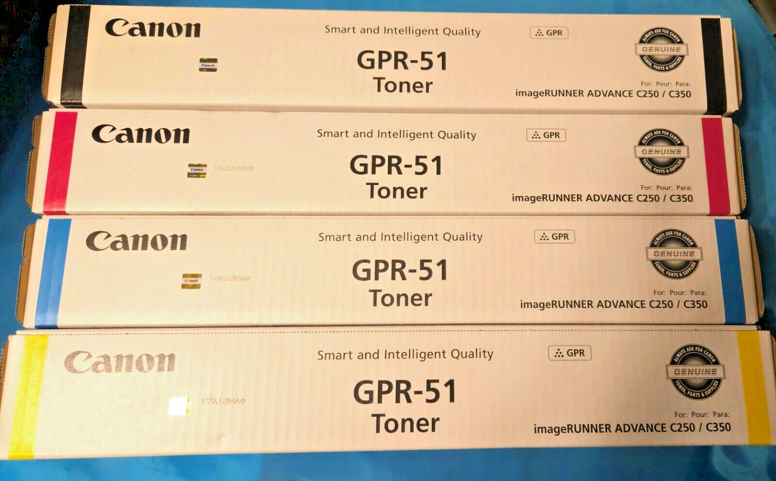 Canon GPR-51 Toner Cartridge Set - Black/Cyan/Magenta/Yellow