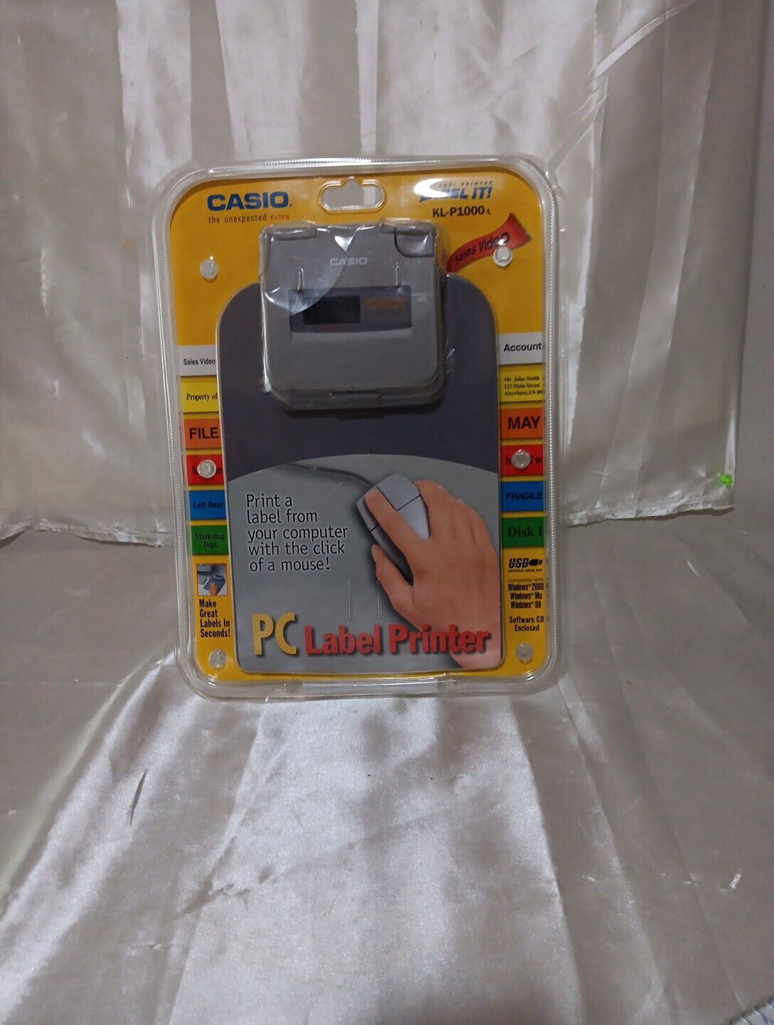 Casio KL-P1000 -l label Printer Comes With Mouse Sealed