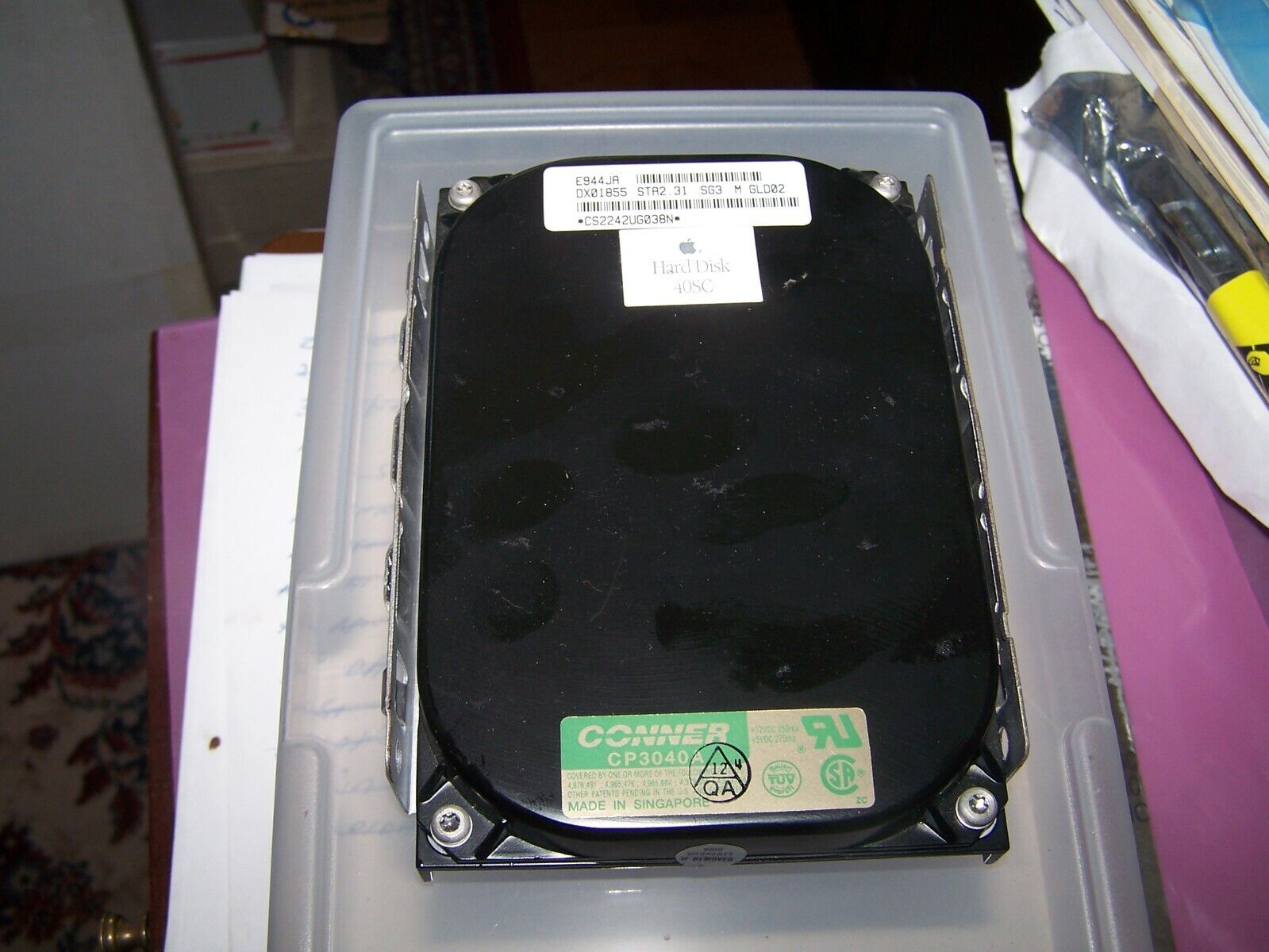 Apple Macintosh Conner CP3040A 40MB Internal Hard Drive with System 7.1