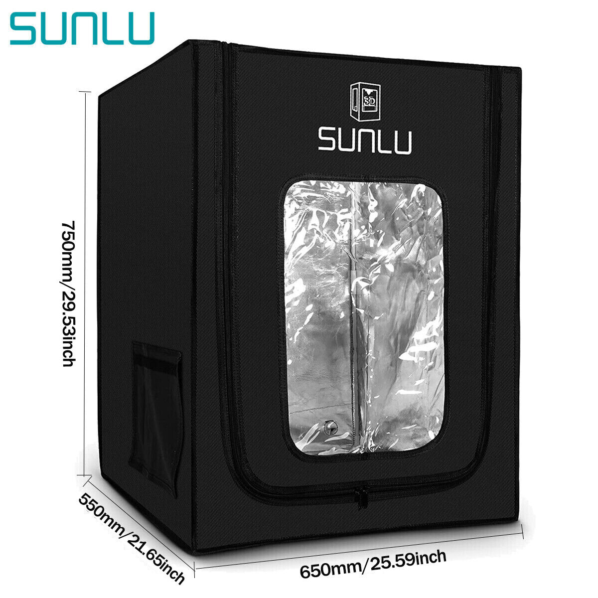 SUNLU 3D Printer Enclosure For T3 Ender 3/5/3 Pro Fireproof 25.6×21.6×29.5inches