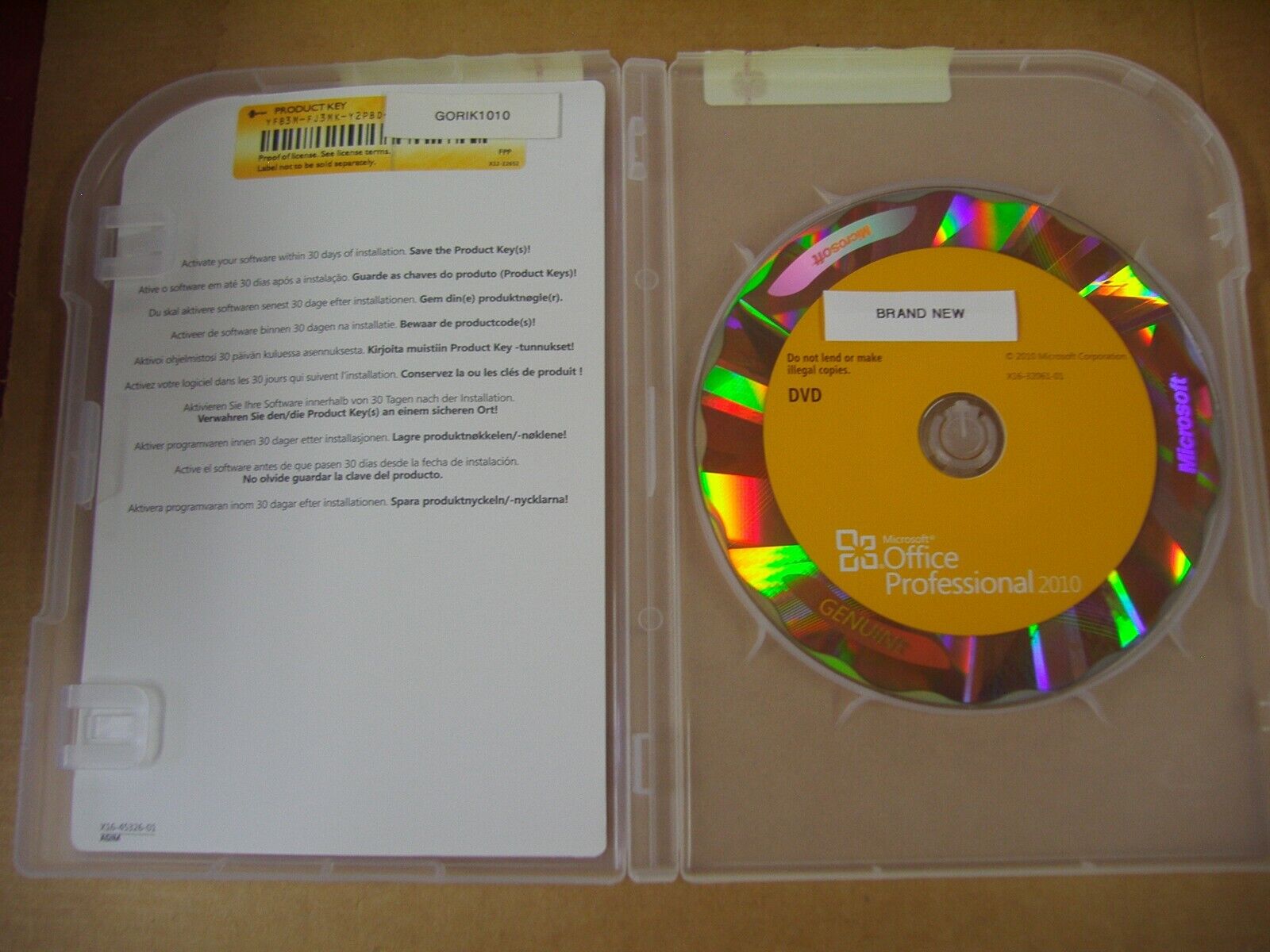 Microsoft Office 2010 Professional Licensed for 2 PCs Full w/DVD MS Pro  =NEW=