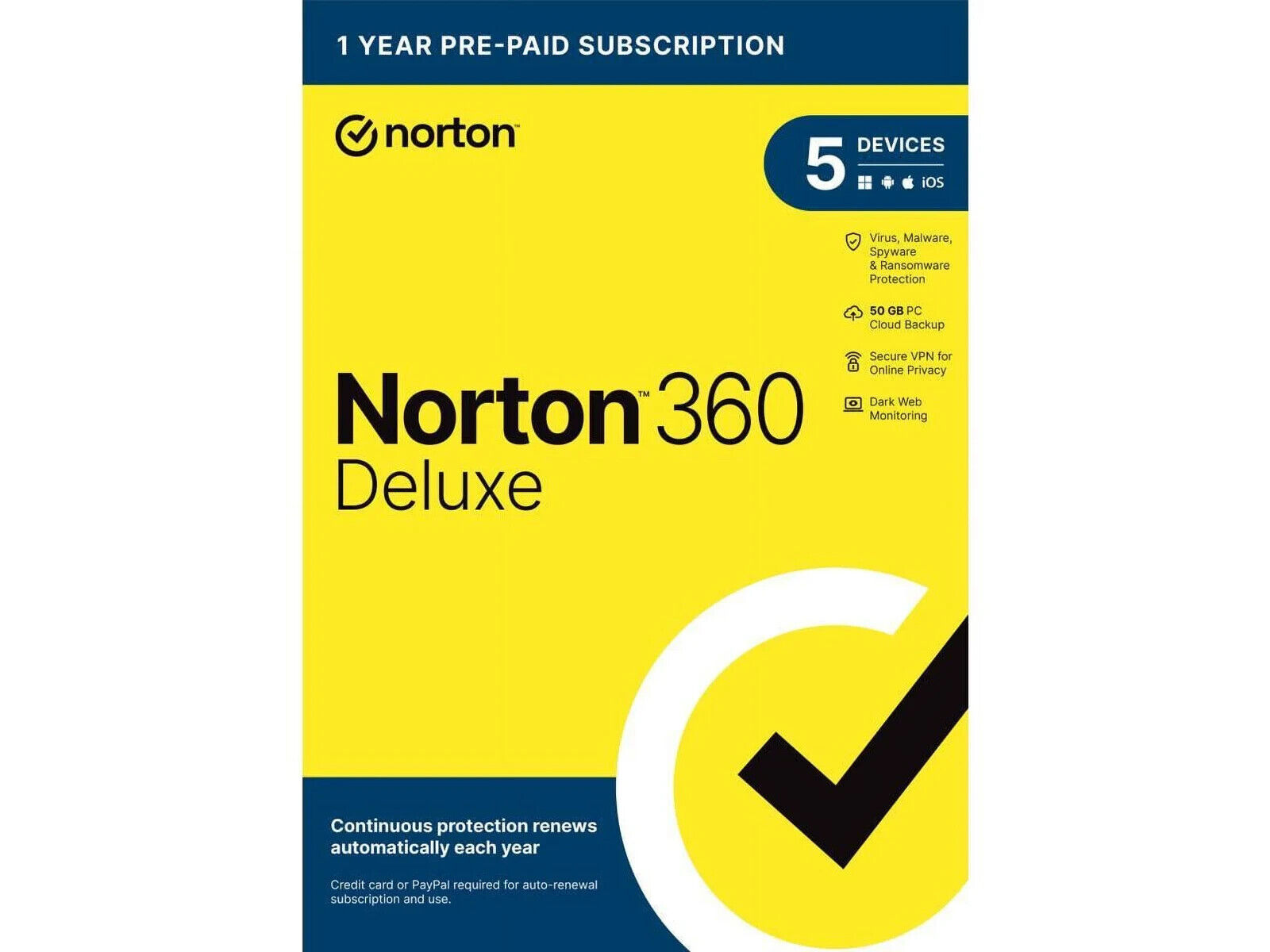Norton 360 deluxe 2024 5 devices Instant Delivery [Digital Code]