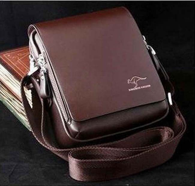 Authentic kangaroo kingdom Men\'s Genuine Leather/PU Small Shoulder bag _M155S