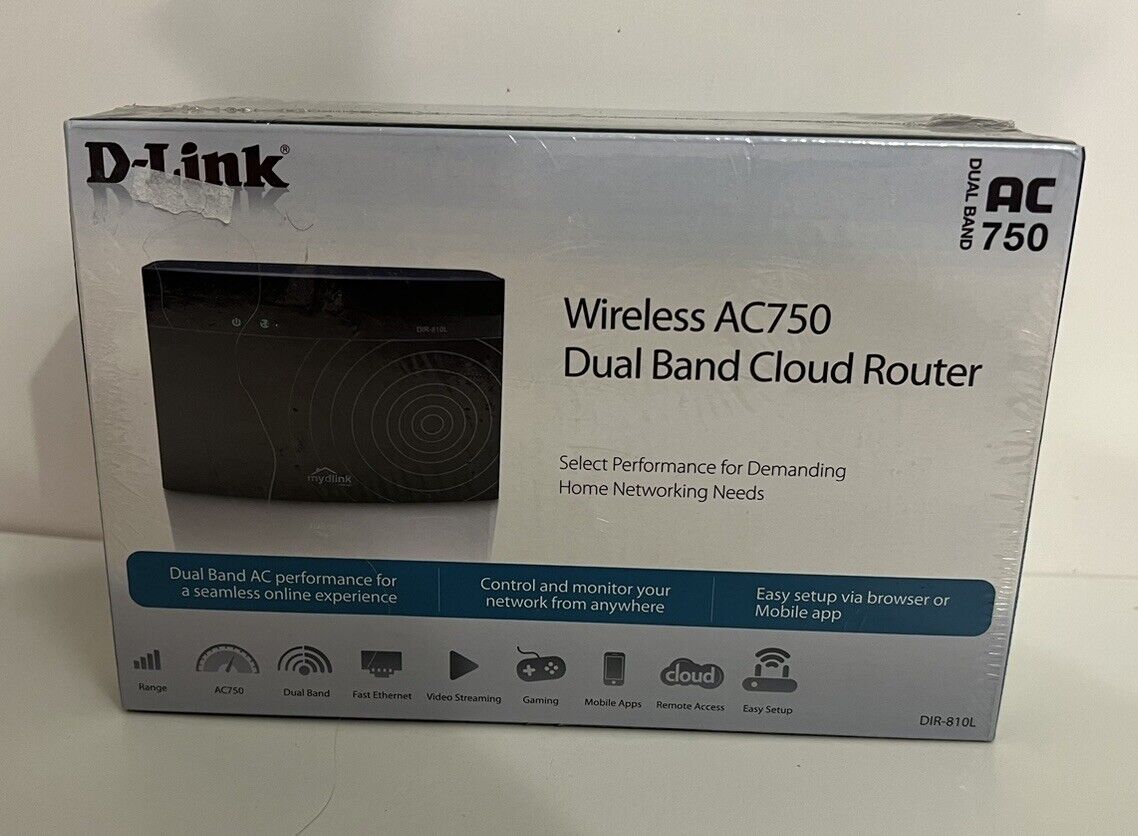 (Set Of 5) Brand New D-Link Wireless AC 750 Dual Band Cloud Router (DIR-810L)