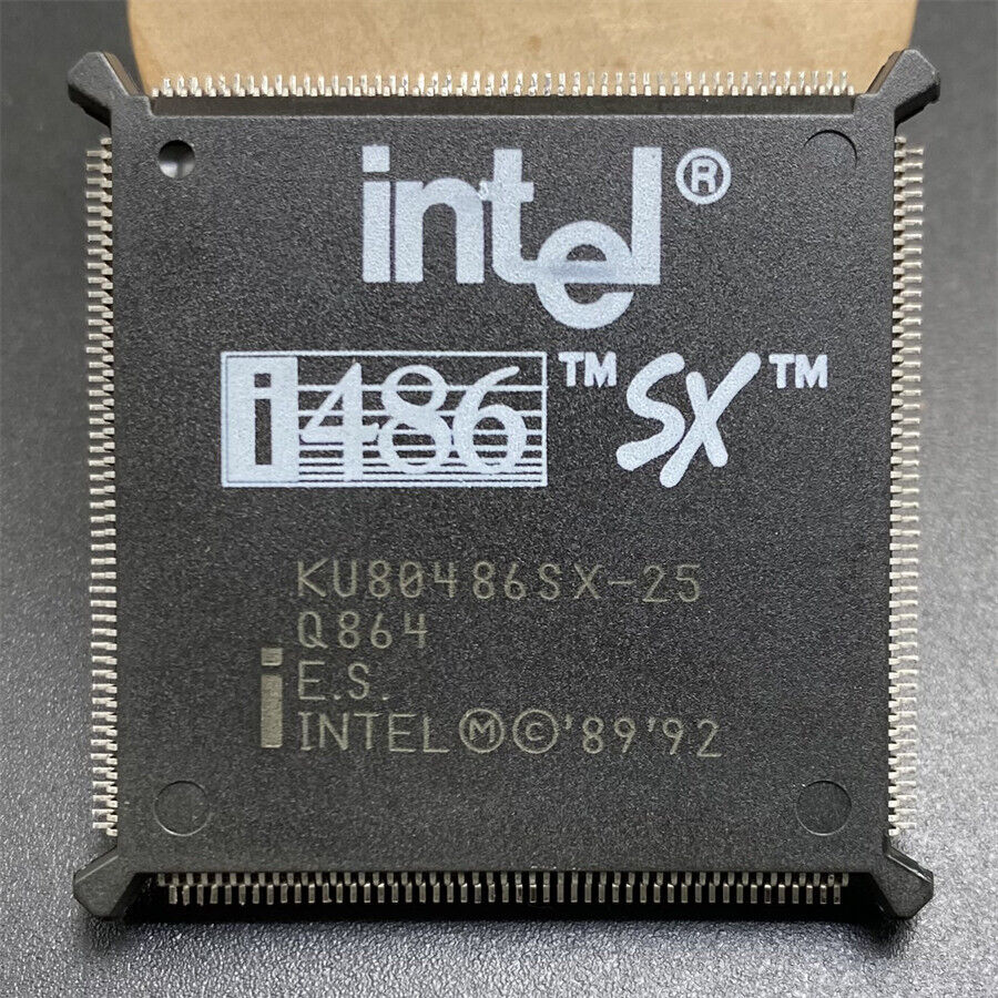 Intel KU80486SX-25 CPU Q864 ES Eng Sample 25MHz QFP168 486 Processor i486sx RARE