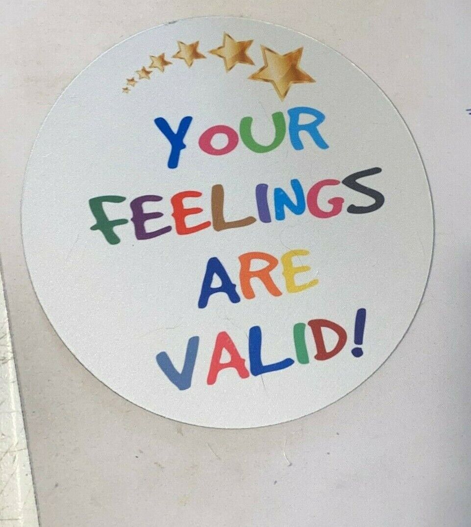 Your Feelings Are Valid   Round mouse pad  2r