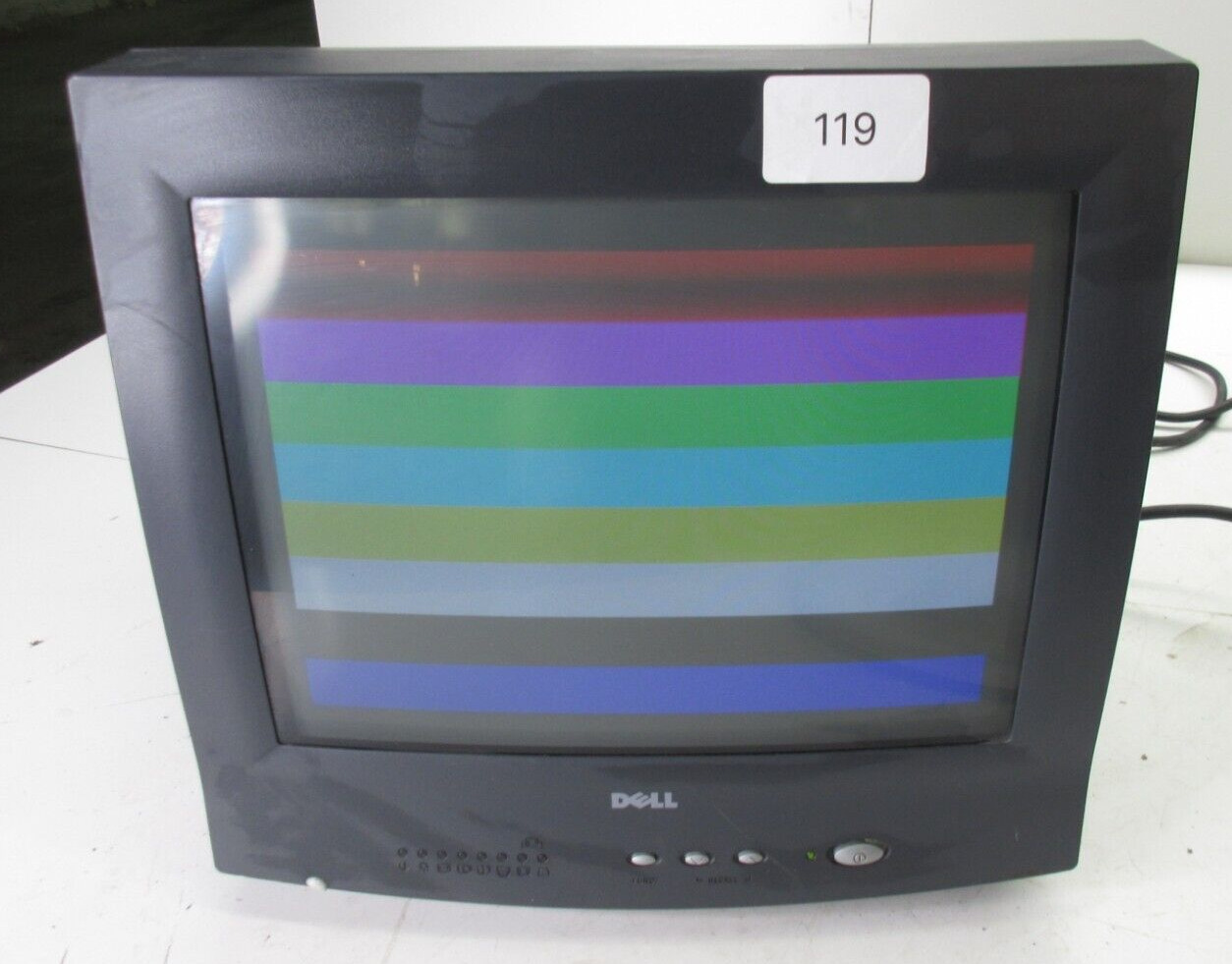 Vintage Black Dell E551C 15” CRT 1024 x 768 VGA PC Monitor