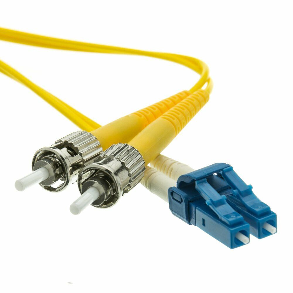 eDragon ED88260 Fiber Optic Cable, LC/ST, Singlemode, Duplex, 9/125, 4m, 4 Pack 