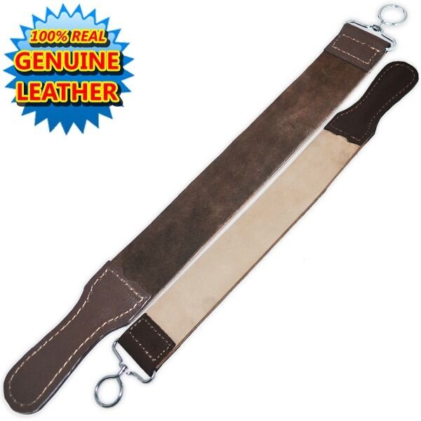 Professional Barber Leather Strop Straight Razor Sharpening Shave Shaving Strop