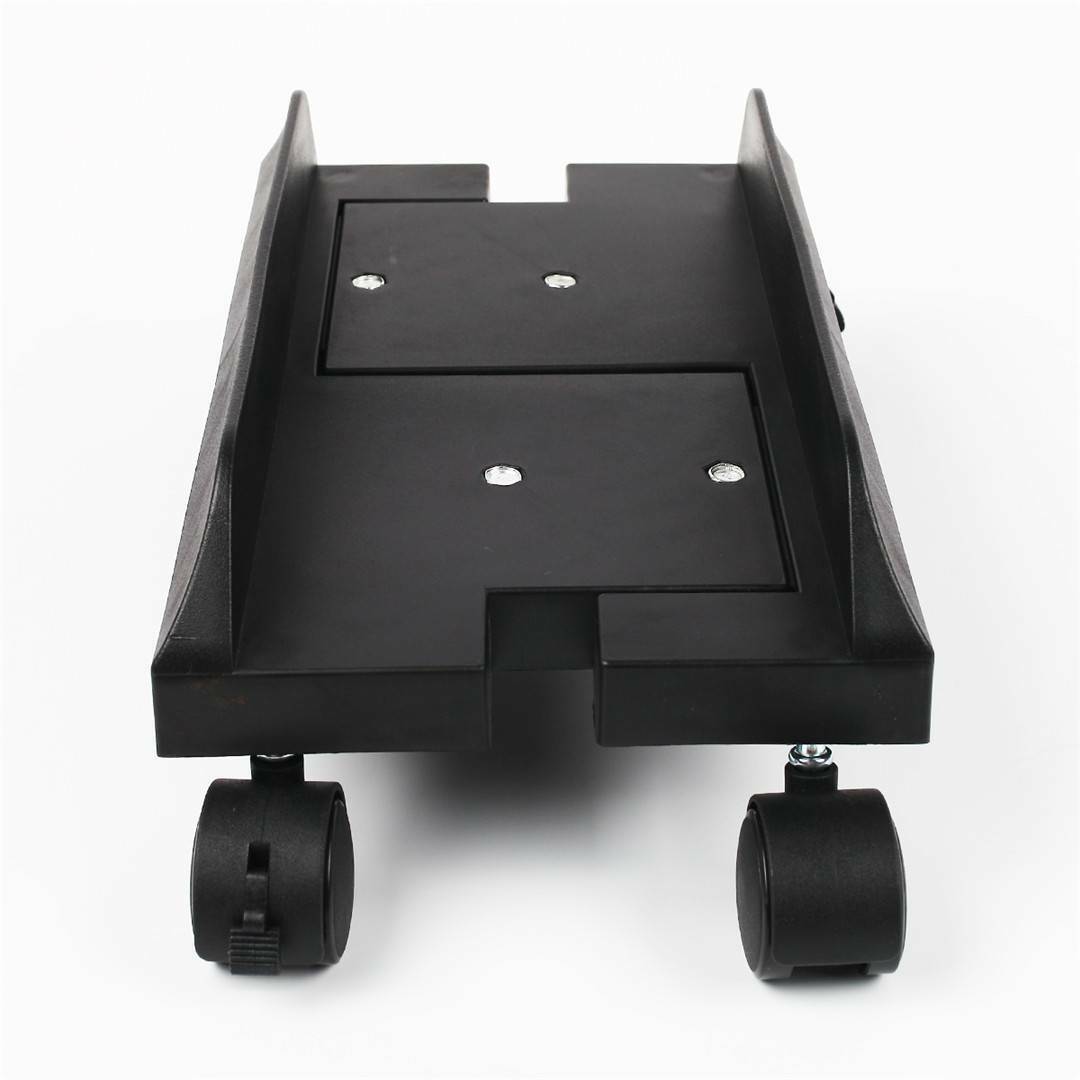 Mobile CPU Stand, Adjustable Computer Tower Desktop Holder with 4 Caster Wheels