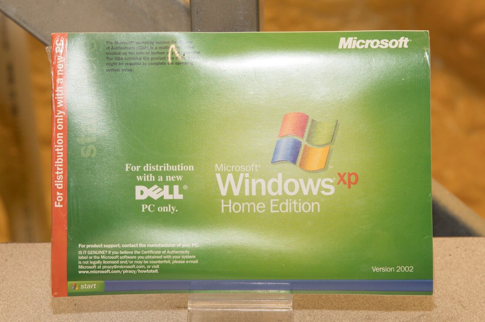 Vintage MICROSOFT WINDOWS XP HOME NO COA SEALED NEW PACKAGE with CD