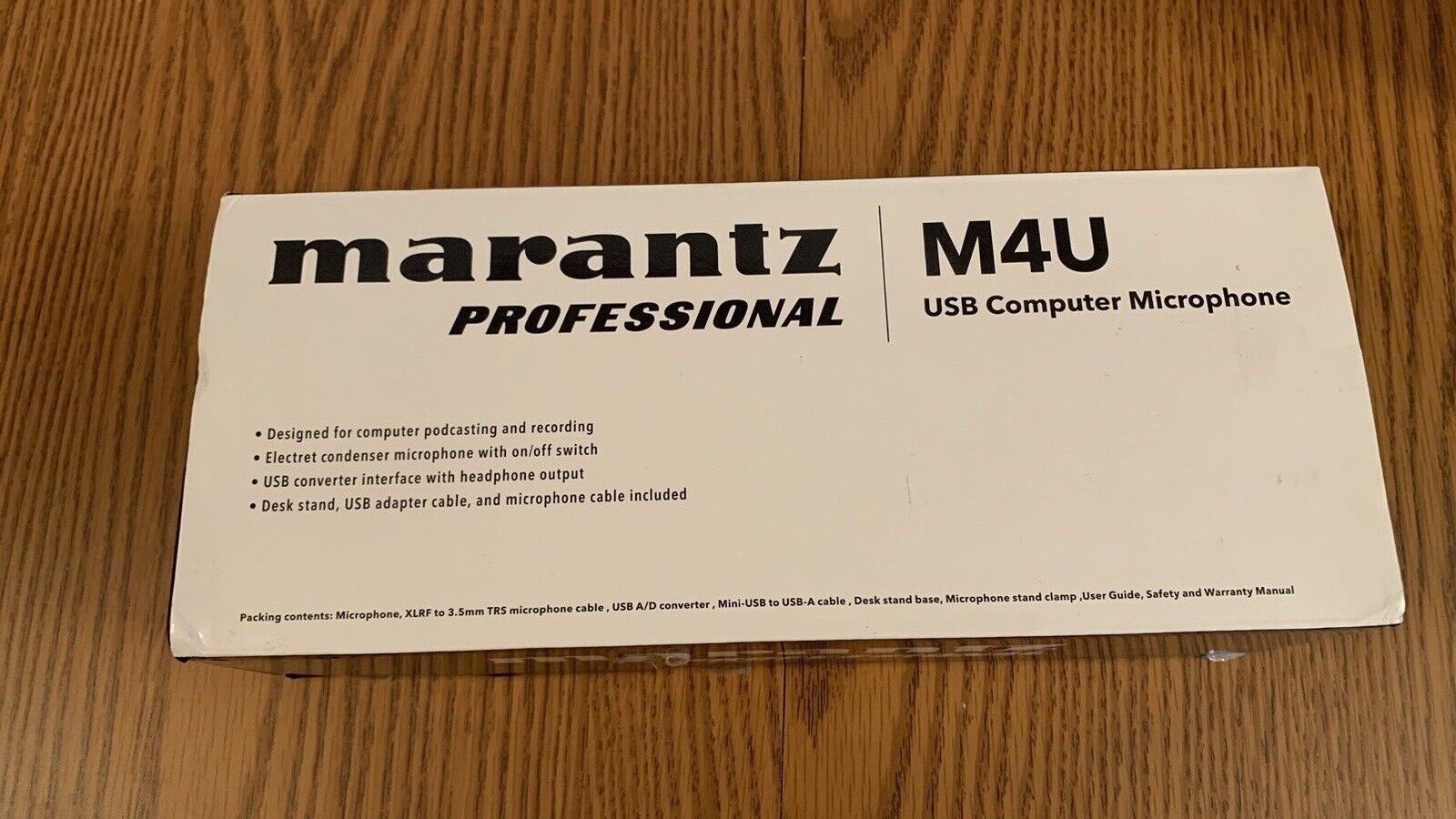Marantz Pro M4U USB Condenser Microphone & Stand for Podcast Stream & Recording
