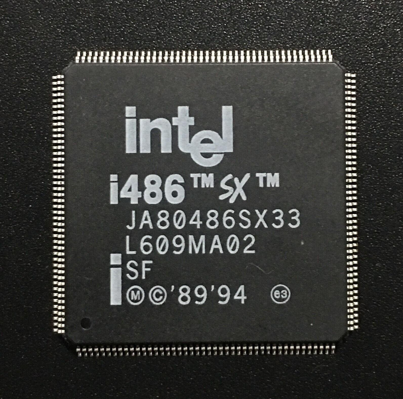 Intel JA80486SX33 CPU Vintage 486sx33 embedded Low Power processor Pb-Free RARE
