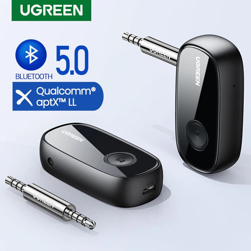 UGREEN Bluetooth Receiver 5.0 aptX  3.5mm AUX Jack Audio Wireless Adapter