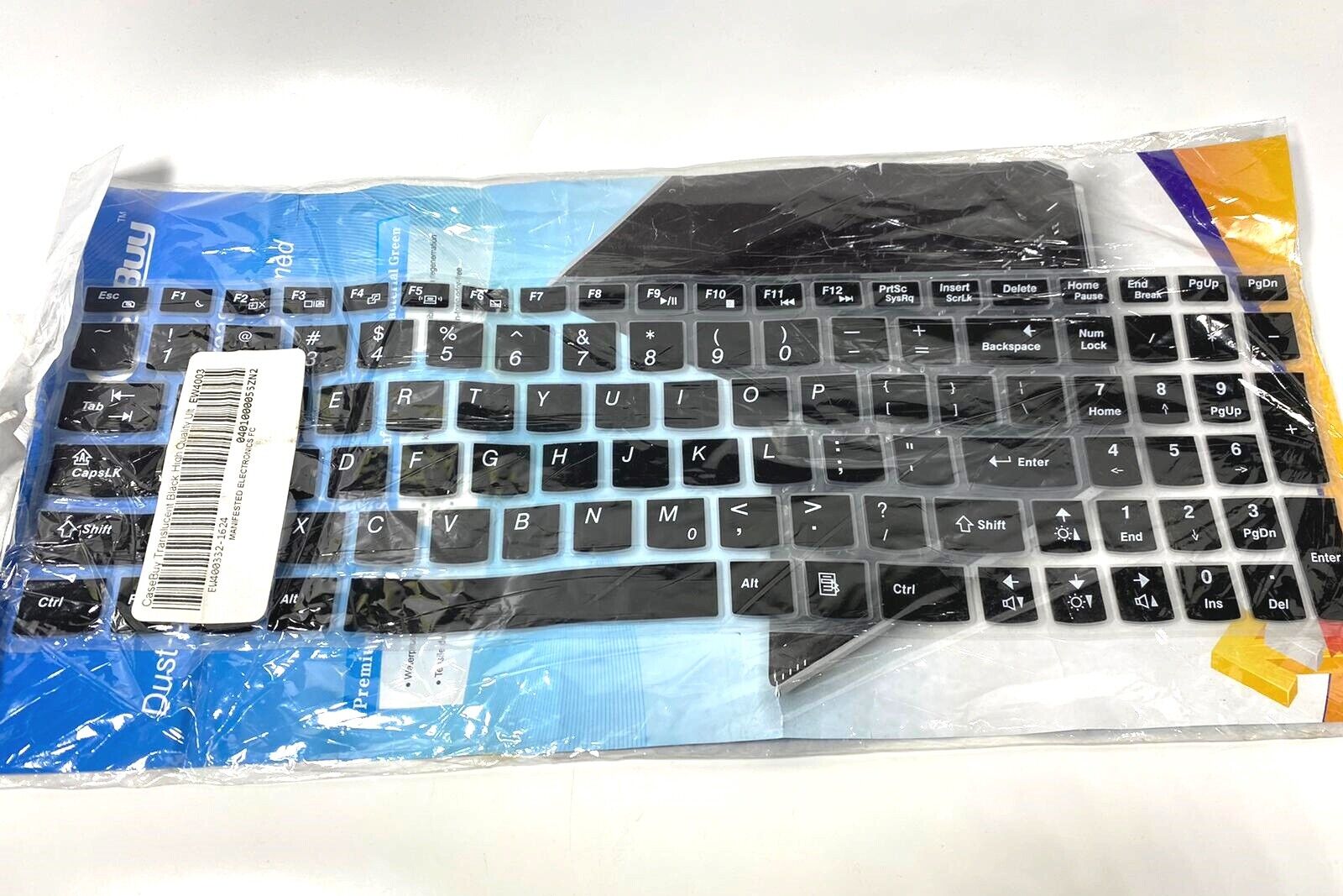 CaseBuy Translucent Black Ultra Thin Silicone Keyboard Cover Skin