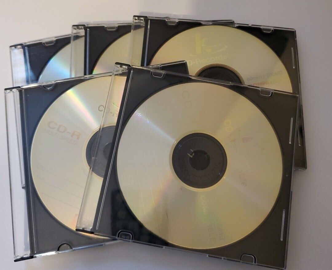 Blank CD-R Recordable 5 CDs Not In Original Package 