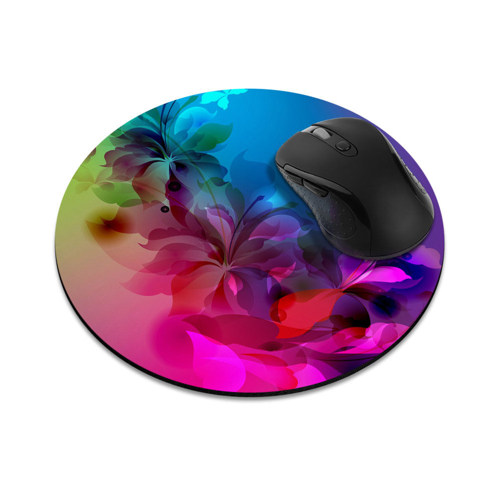 Gaming Mouse Mat Pad Non-Slip Circle Mousepad Designs For Computer PC Desk