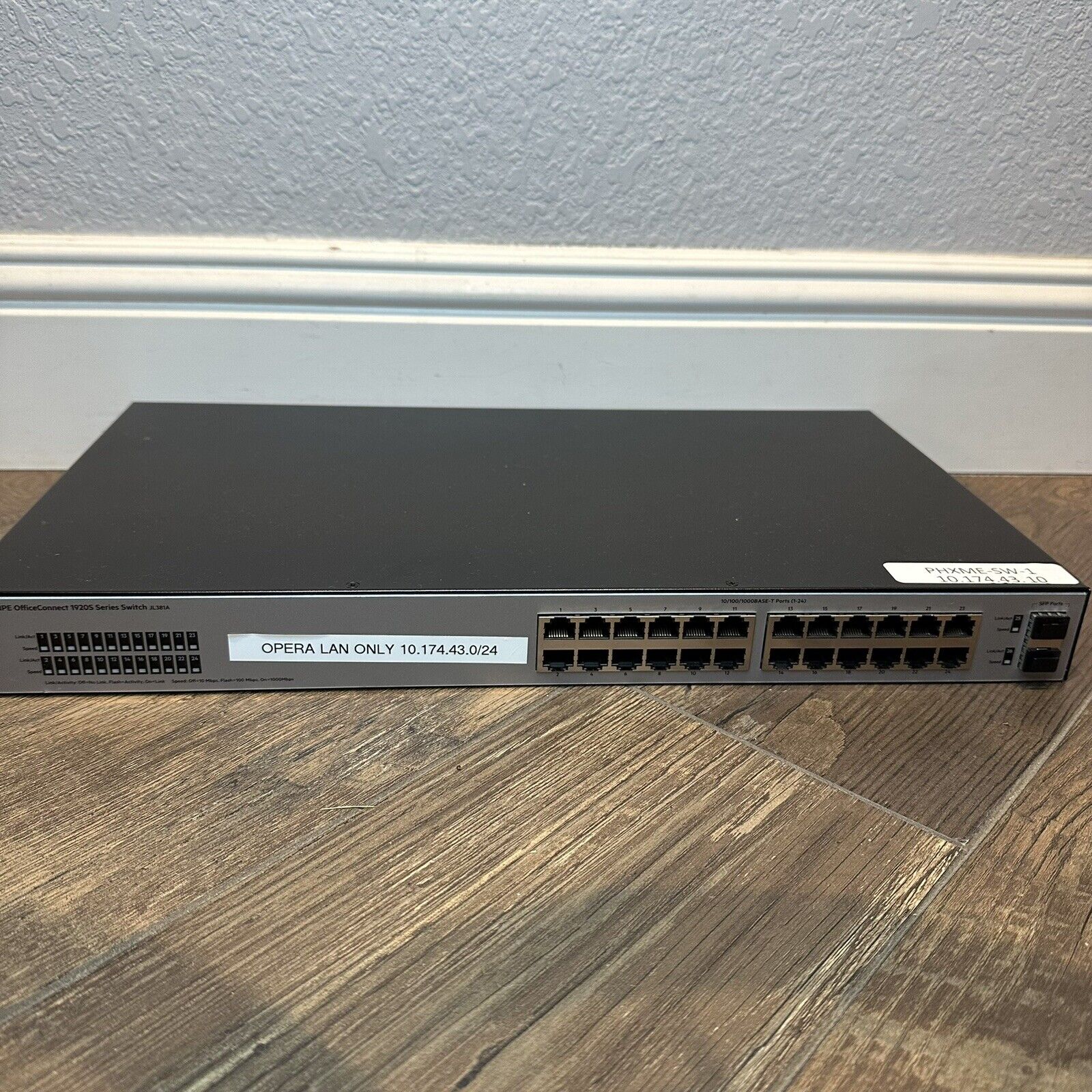 HP JL381A OfficeConnect 1920S 24Port Gigabit Switch with 2 x Gb SFP
