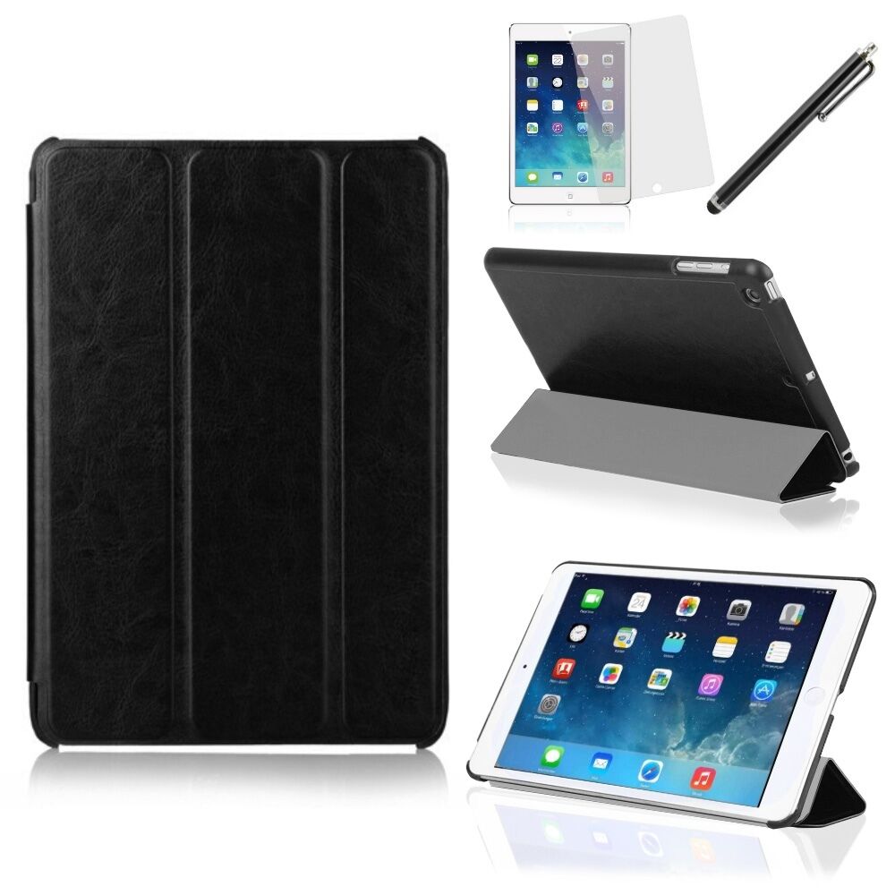 Tri-Fold Slim Smart Magnetic Leather Case for Apple iPad Air & Mini 1, 2 & 3