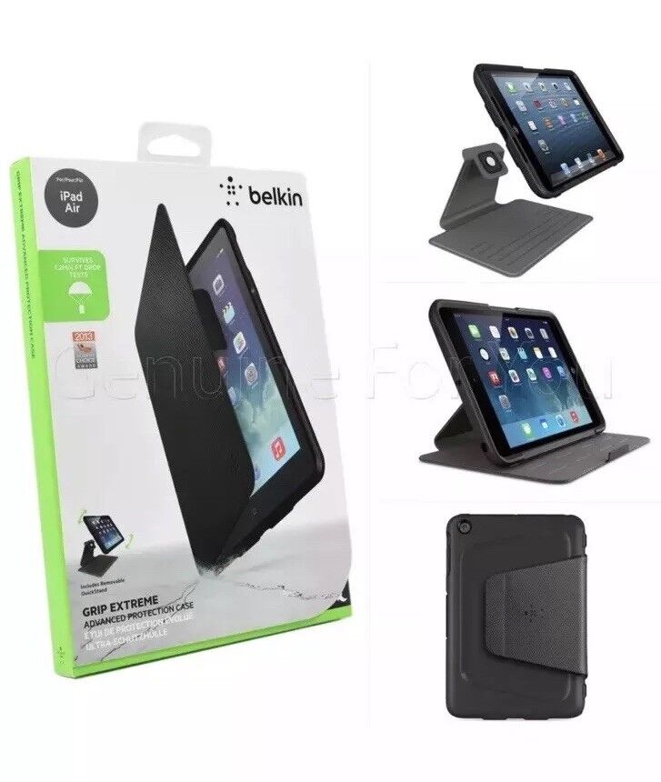Belkin Carrying Case iPad Air Black Grip Extreme Advance Protection QuickStand