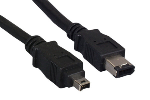 3FT-15FT 4 to 6 Pin IEEE-1394a IEEE1394 FIREWIRE 400 Mbps iLINK Cable PC MAC DV