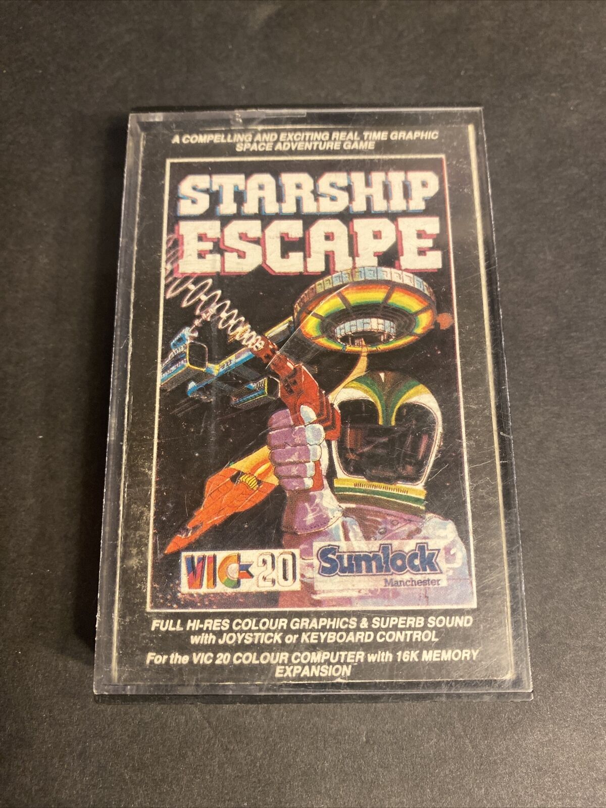 VIC-20 Starship Escape - Cassette In Case Commodore Vic 20 Game