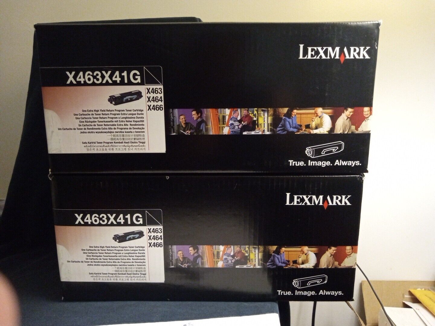 Lexmark X463X41G X463-464-466 EXTRA HIGH YIELD TONER BLACK BRAND NIB LOT OF 2