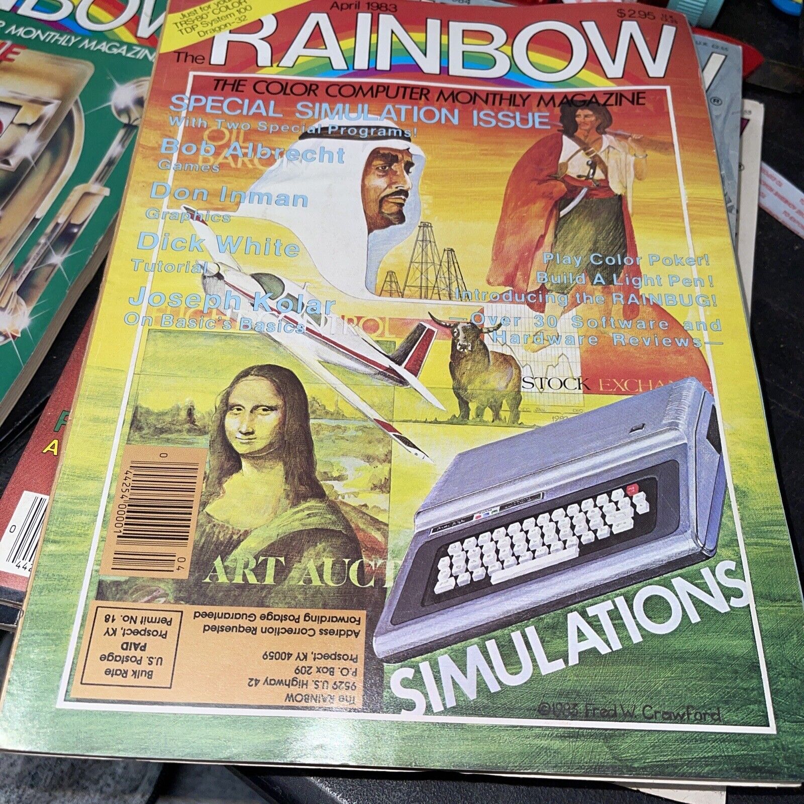 Vintage Tandy Rainbow The color Computer Magazine  1983