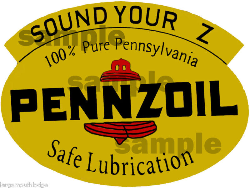 2 INCH VINTAGE STYLE PENNZOIL DECAL STICKER 