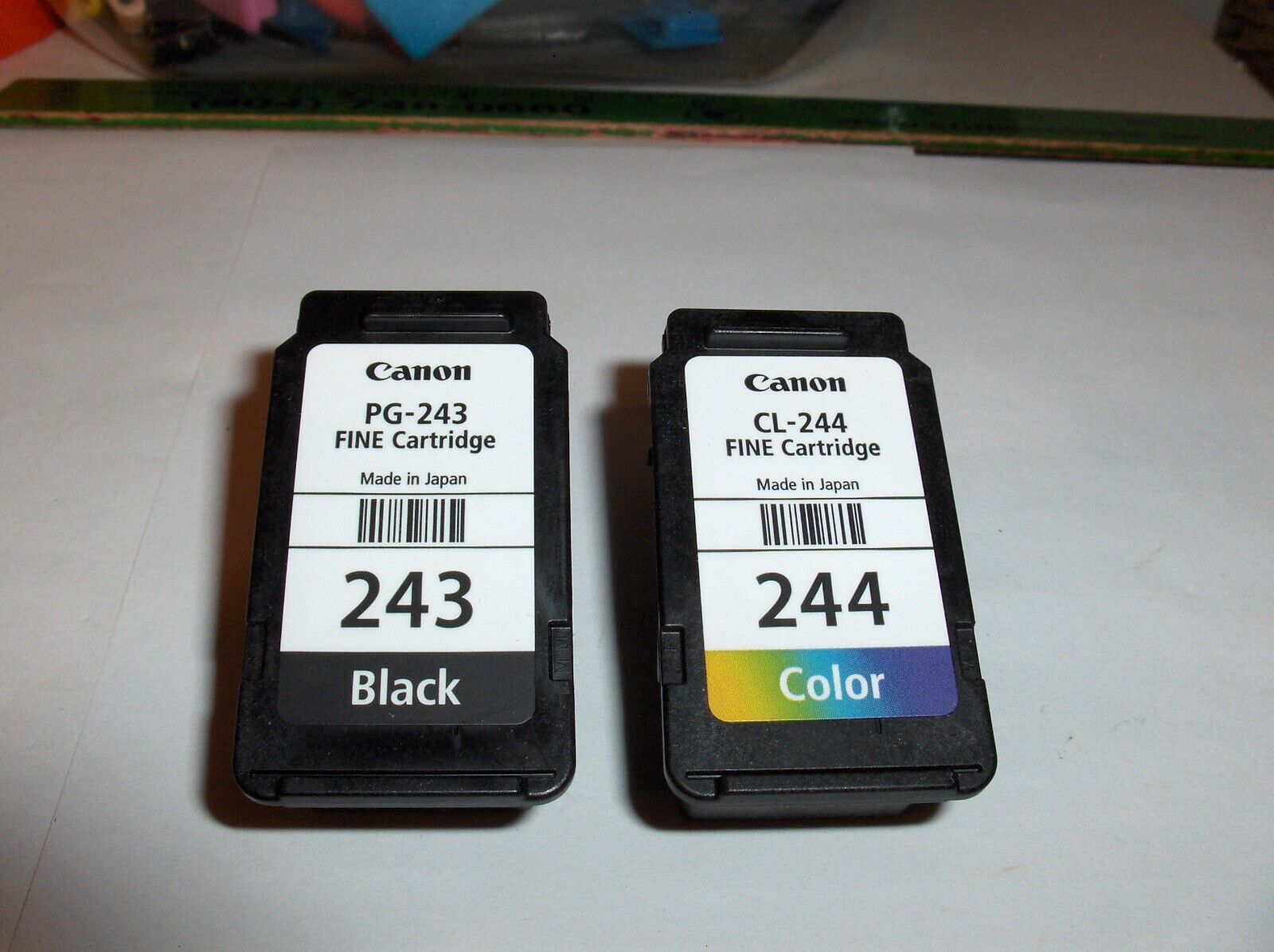 Genuine Lot Of 2 Canon,2 EMPTY Ink PG-243 & CL 244-Fine Cartridges- SHIPS FREE
