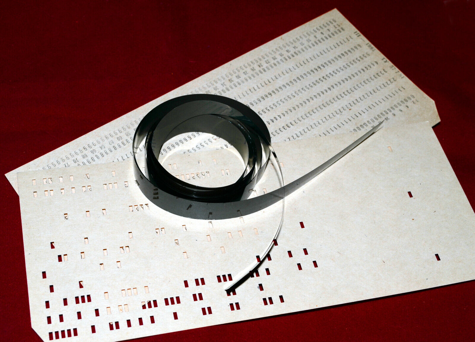 SET of Soviet Punch Cards (IBM 80-column) + Magnetic Tape (IBM 9 track format)