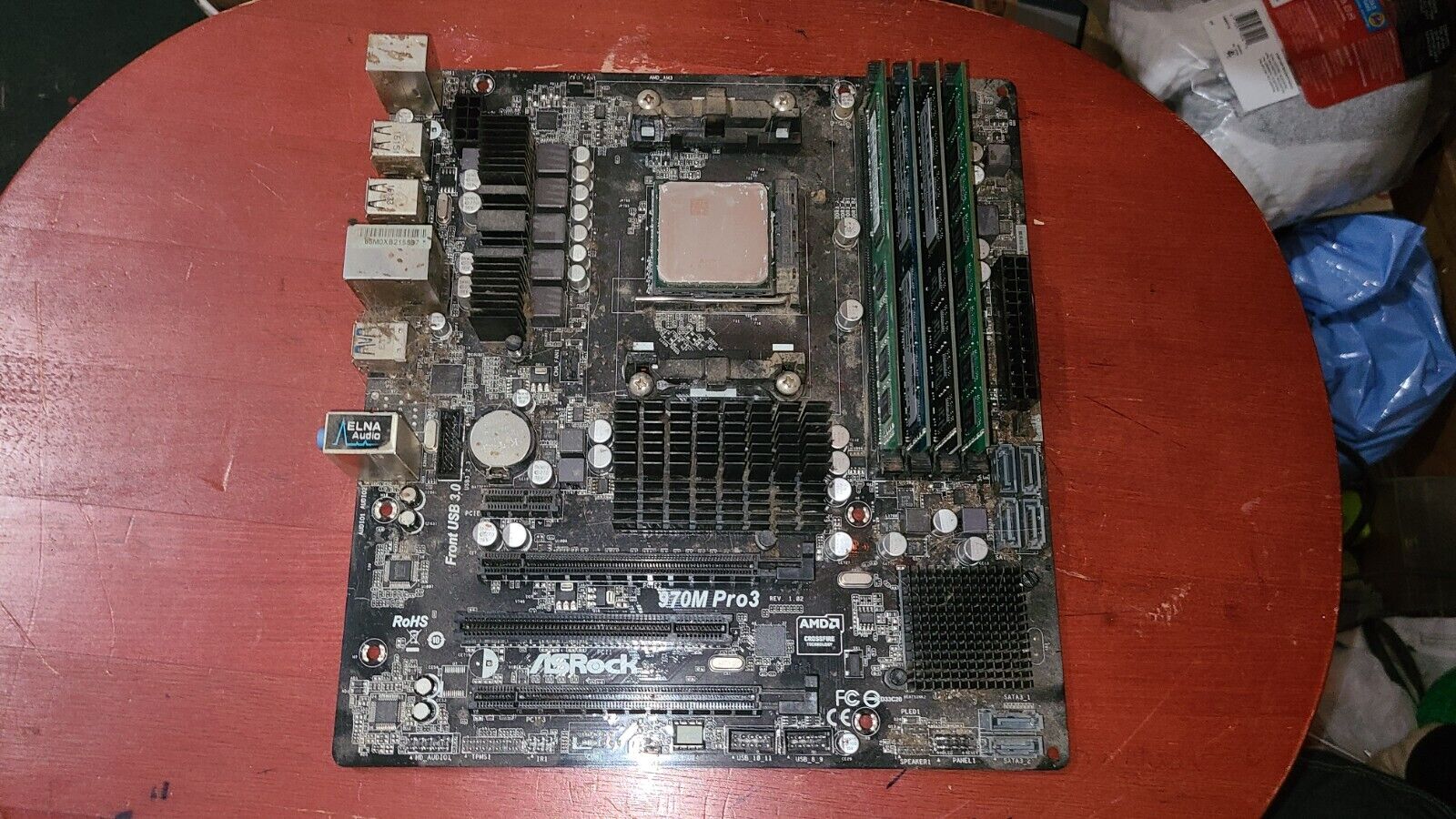 ASRock 970M Pro3 DDR3 SDRAM, AMD  Motherboard with Ram and CPU